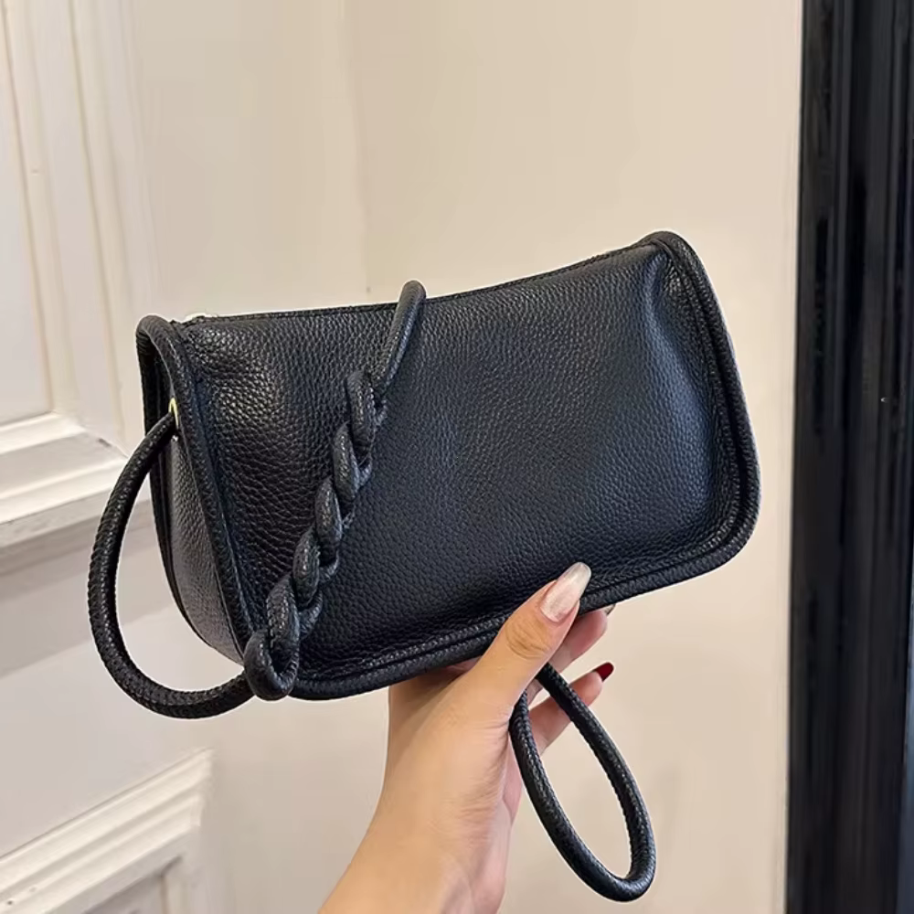 Sac à main en cuir de vachette véritable pour femme