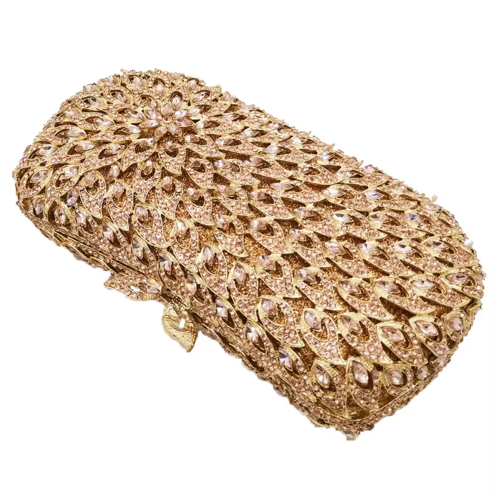Boutique De FGG femmes élégantes soirée Minaudiere sacs De mariage mariée cristal pochette