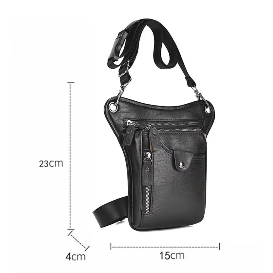 Sac de taille Vintage en PU pour hommes et femmes