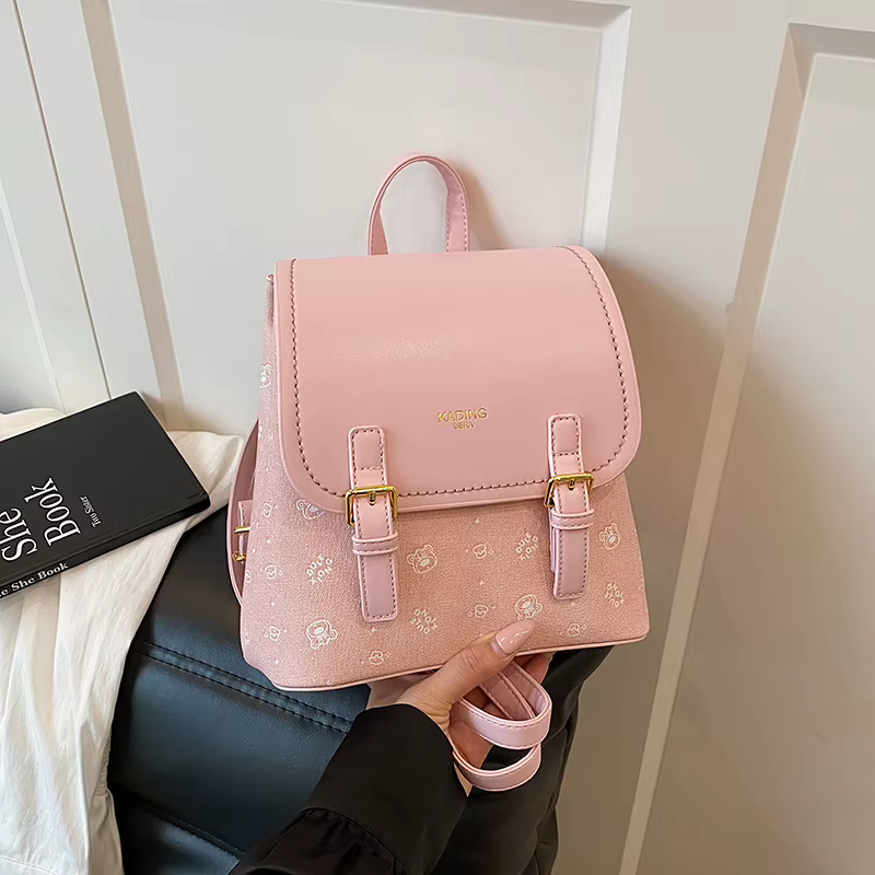 Sac à dos Pu bicolore pour femme