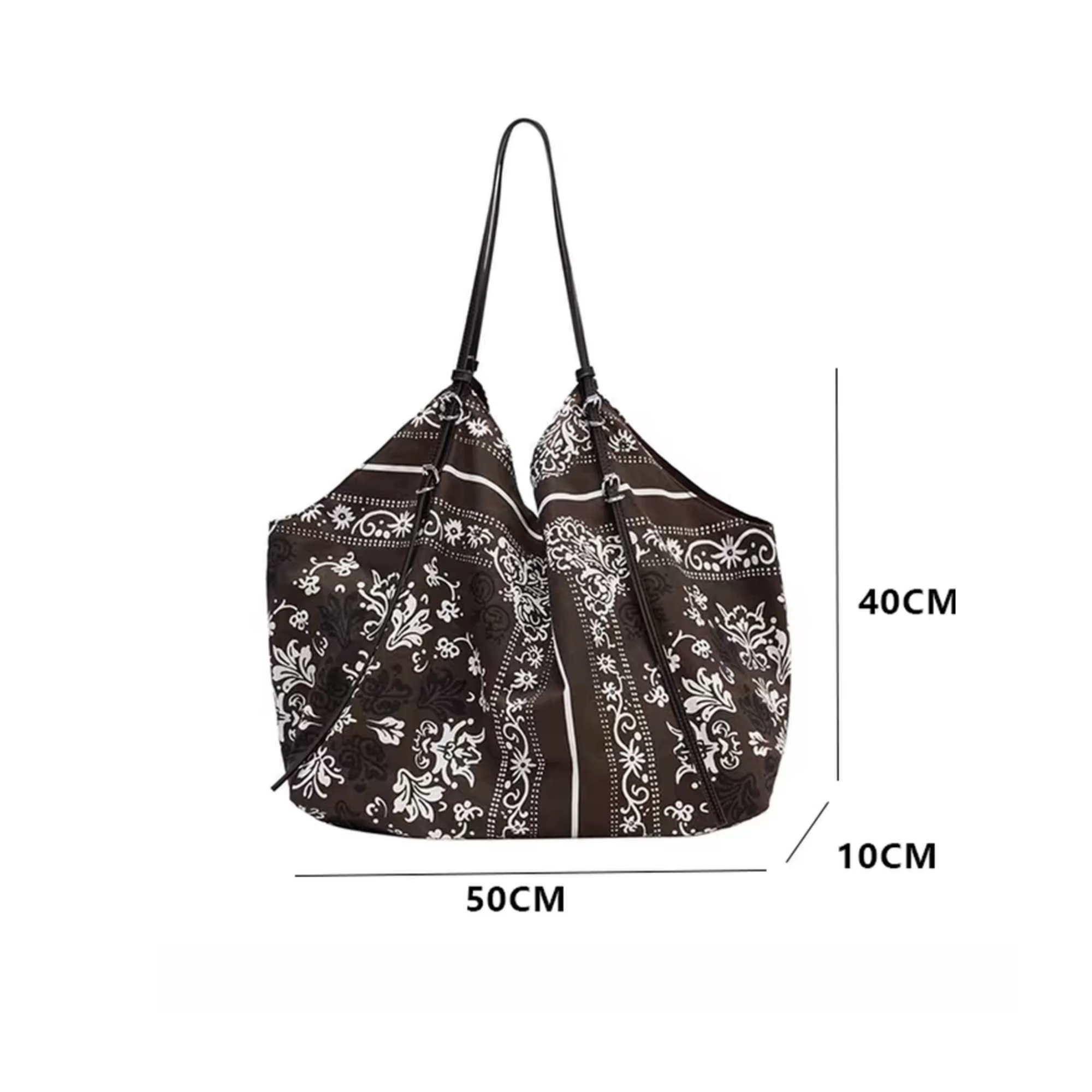 MABULA Bandanna imprimé sacs à bandoulière pour femmes grande capacité Paisley sac fourre-tout créateur de mode motif Floral National sac à main
