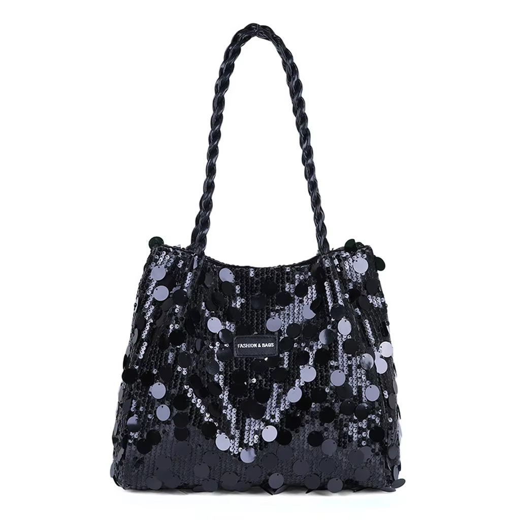 Nouveau sac à bandoulière pour femme avec paillettes brillantes
