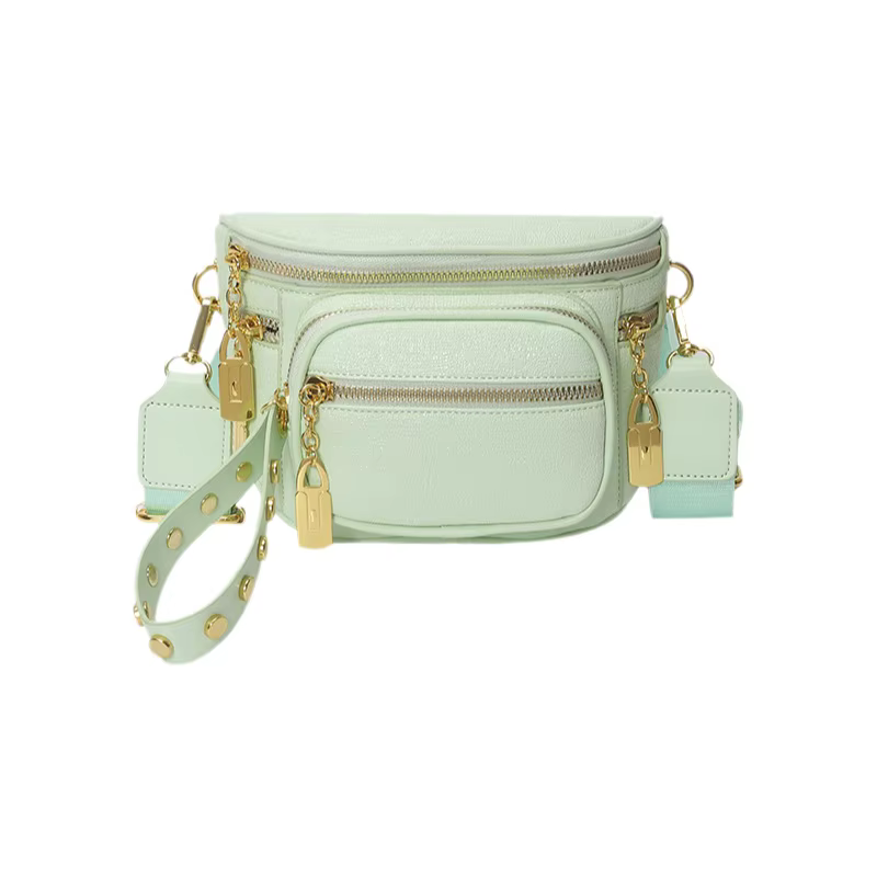 Sac bandoulière multi-couches zippé tendance