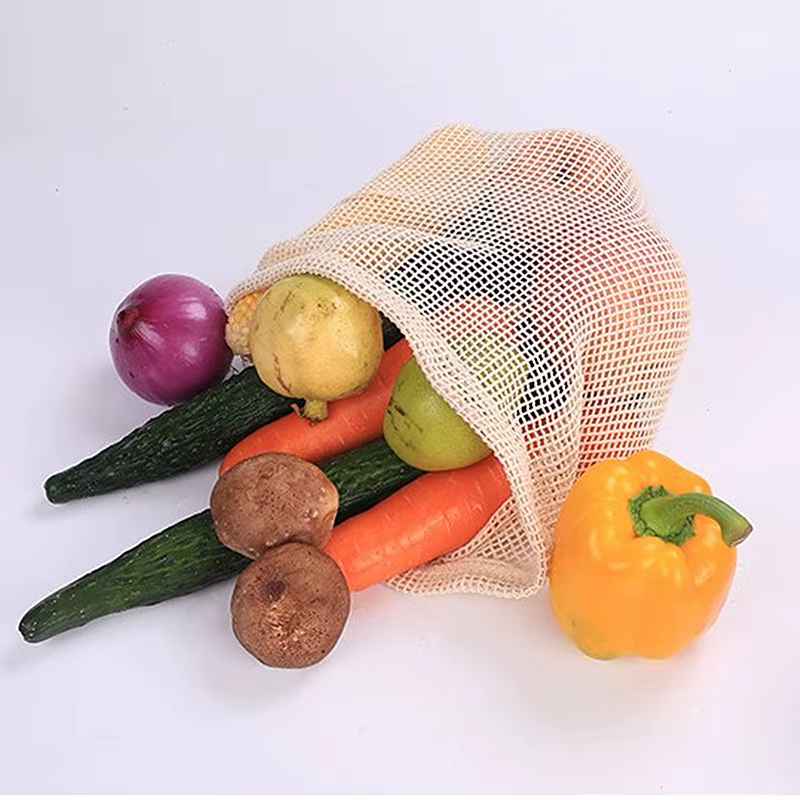Sacs à légumes en maille de coton