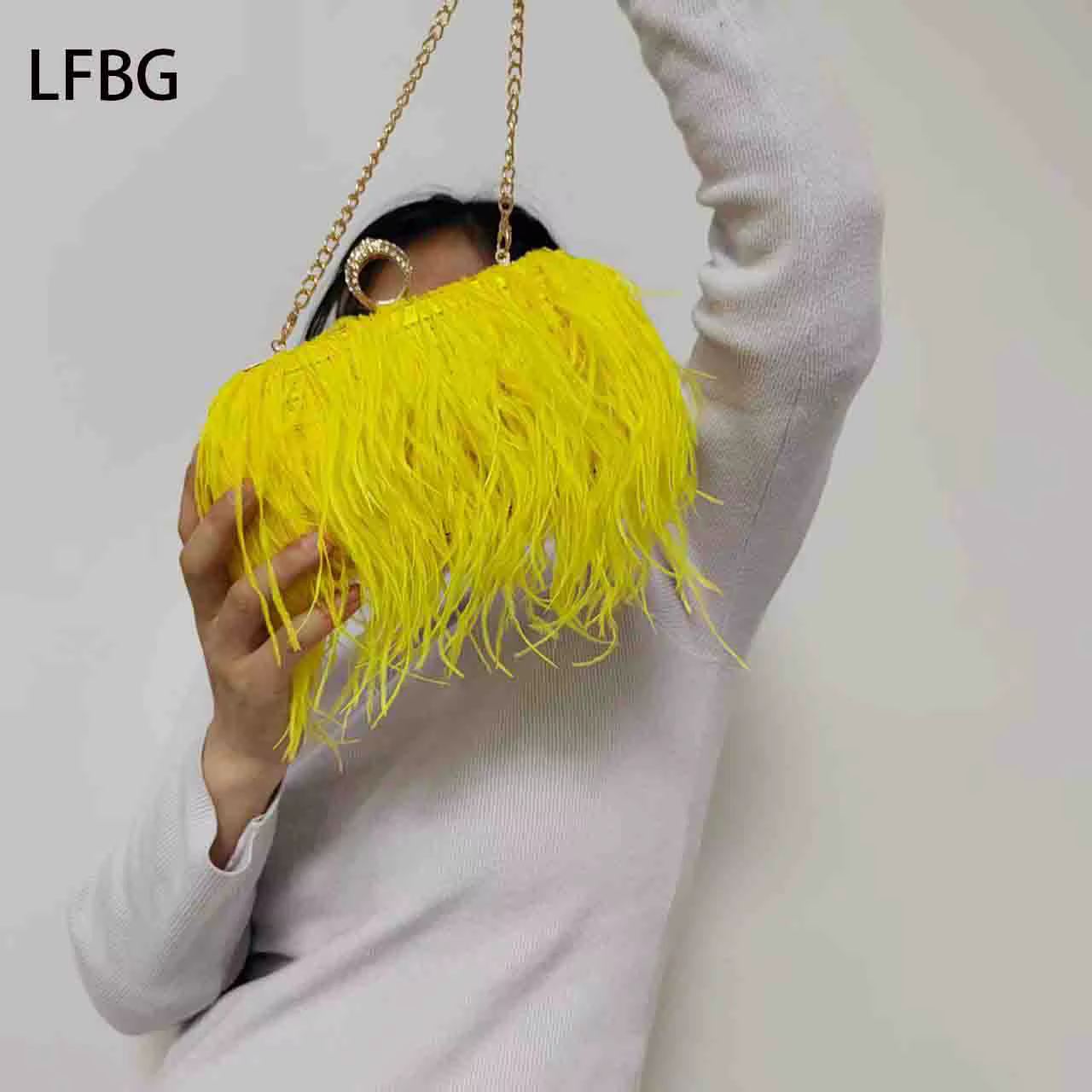 2025 pochette jaune sac à main de mariage