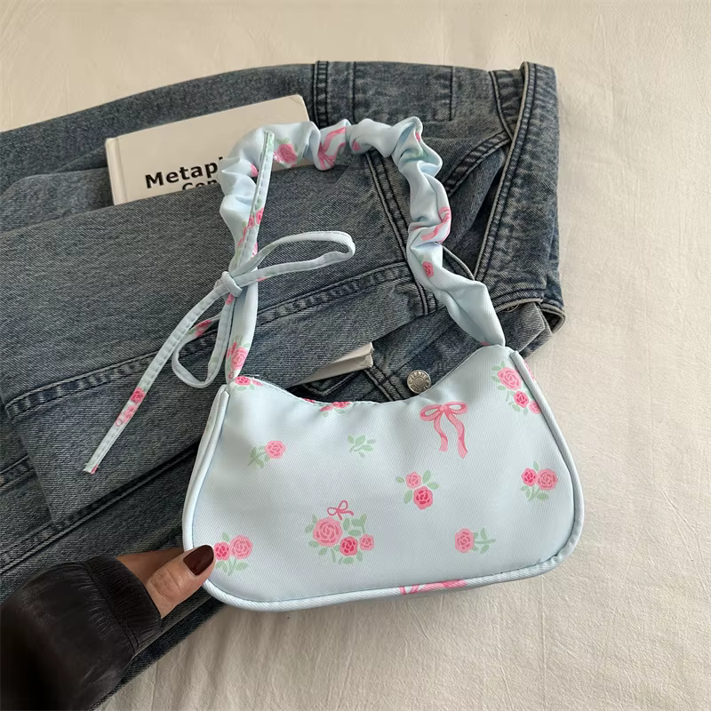 Sac en toile à fleurs douces et douces pour femmes