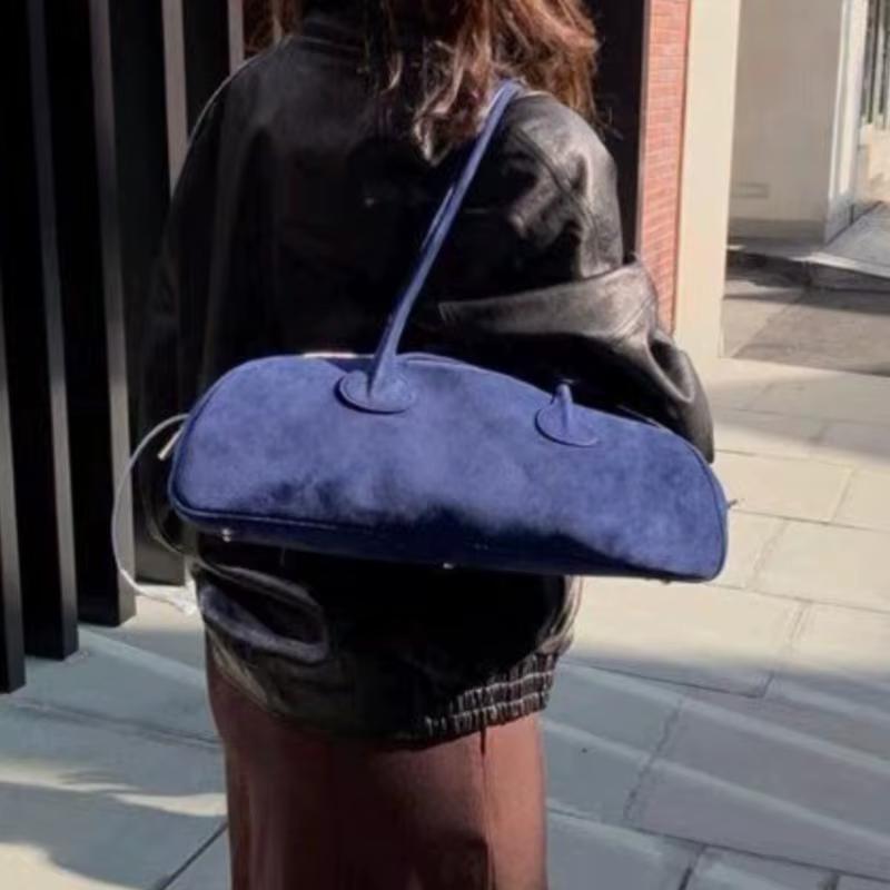 Sac à main rétro en daim pour femme