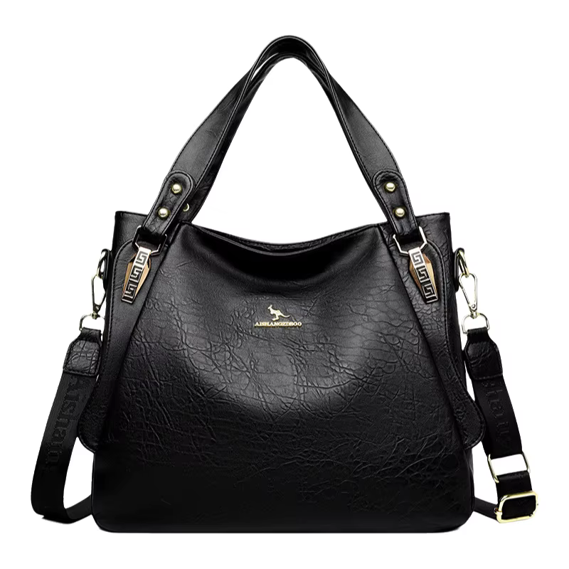 Soldes de printemps : Sac à main fourre-tout en cuir souple grande capacité pour femme
