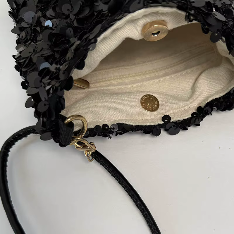 Sacs à main pour femmes à motif de paillettes scintillantes