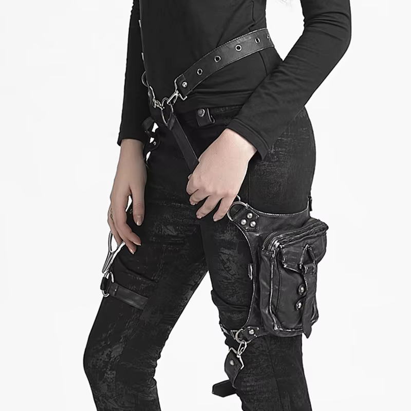 Sac à Jambes Rétro Punk de Style Ancien pour Femme