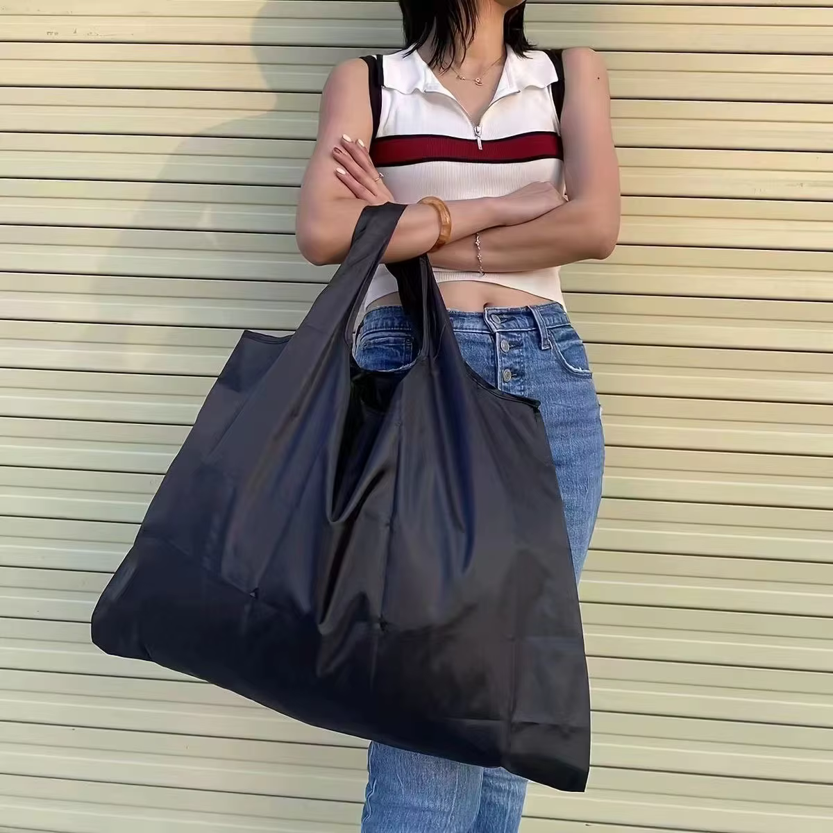Sac de courses pliable de grande capacité pour femmes