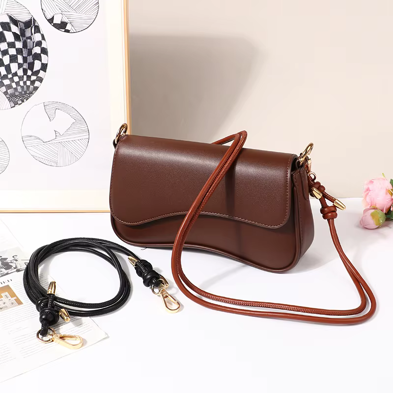 Accessoires de sangle de sac à bandoulière en cuir multicolore