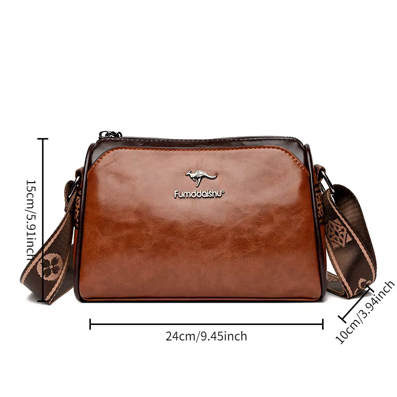 Sac à bandoulière rétro Double face pour femmes
