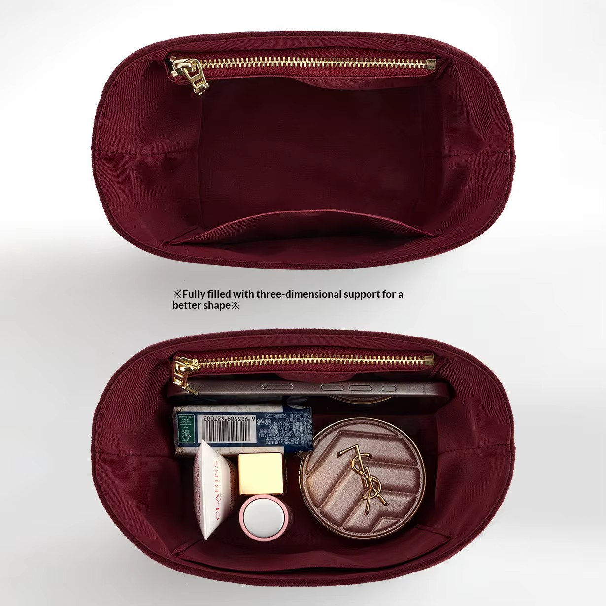 Organisateur de sac en flanelle pour LV All in BB