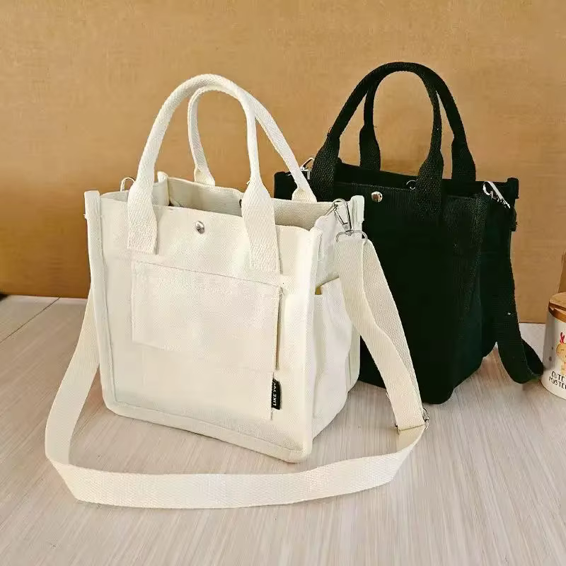 Sac fourre-tout en toile multi-poches