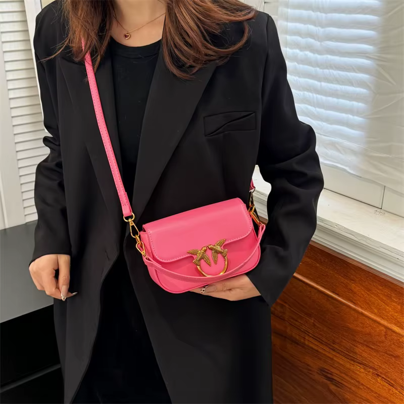 Mini sac à bandoulière élégant rétro avec chaîne de luxe