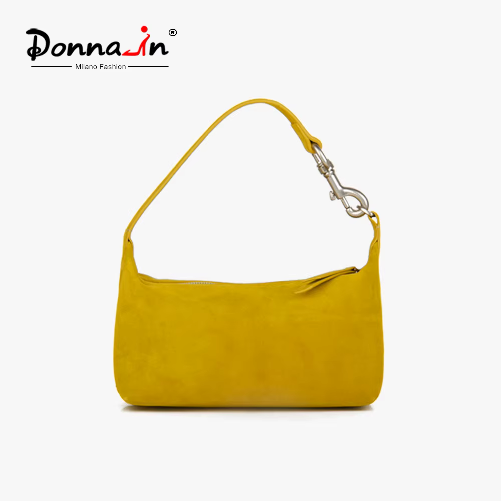 Donna-in – sac à main Hobo en daim naturel pour femmes