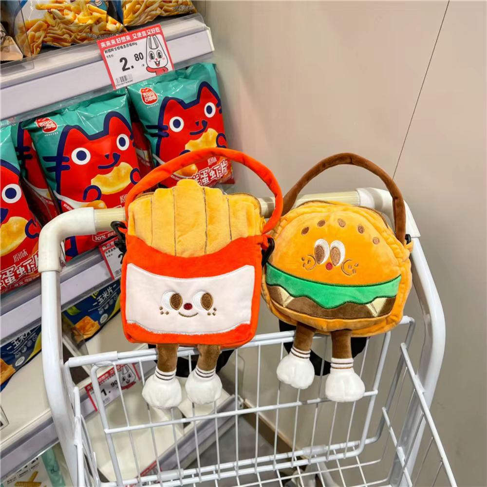 Sac à main tendance en forme de frites