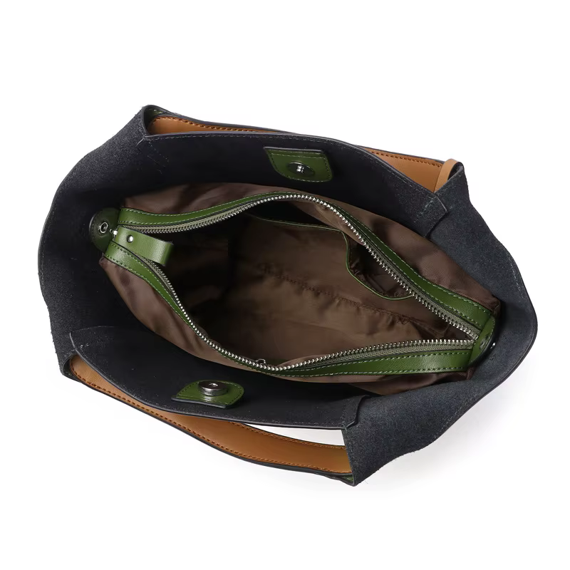 Sac à main en cuir de vachette pour femme, sac à bandoulière unique, mode 2025