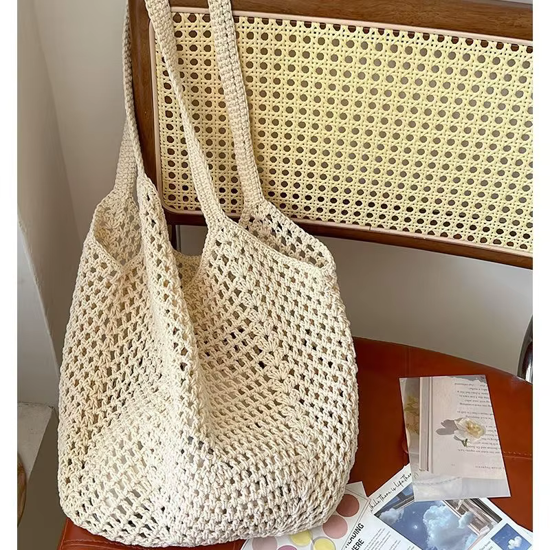 Sacs fourre-tout d'été en dentelle avec nœud pour femmes