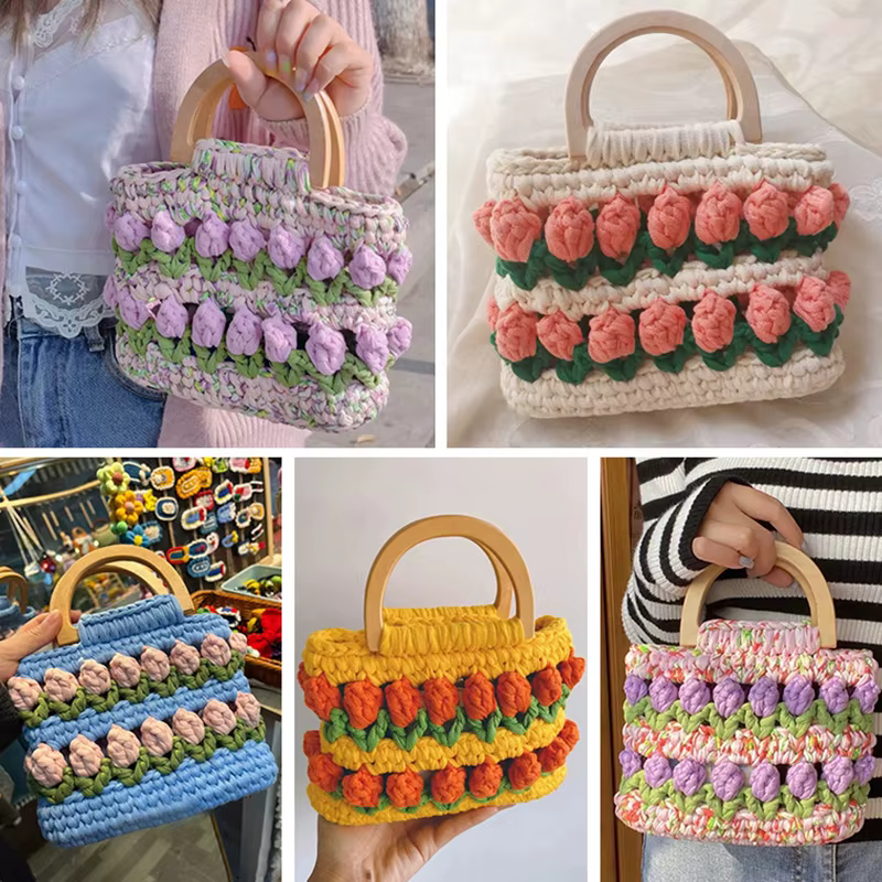 Sacs en bois/plastique en forme