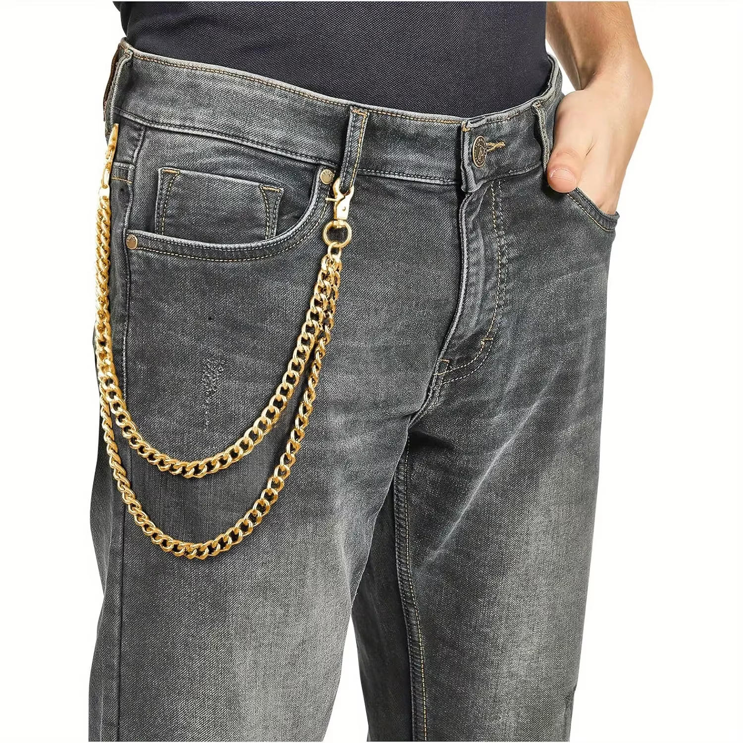 Chaîne de taille punk pour hommes et femmes