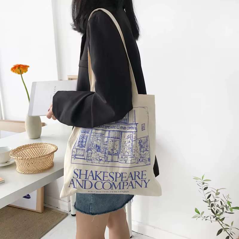Sac écologique en coton fin pour librairie Paris Shakespeare