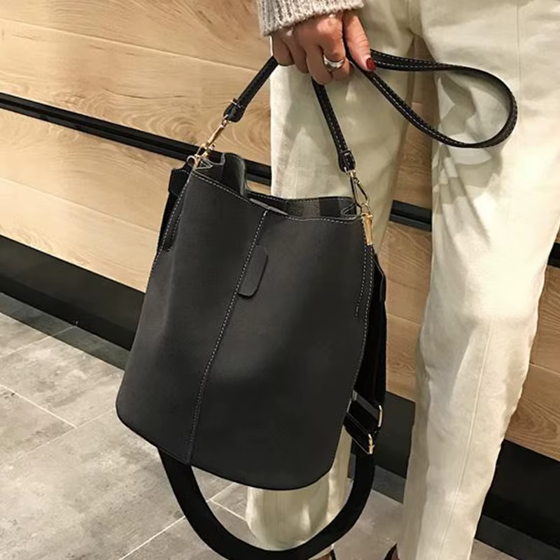 Sac à main de voyage vintage en cuir nubuck PU façon daim