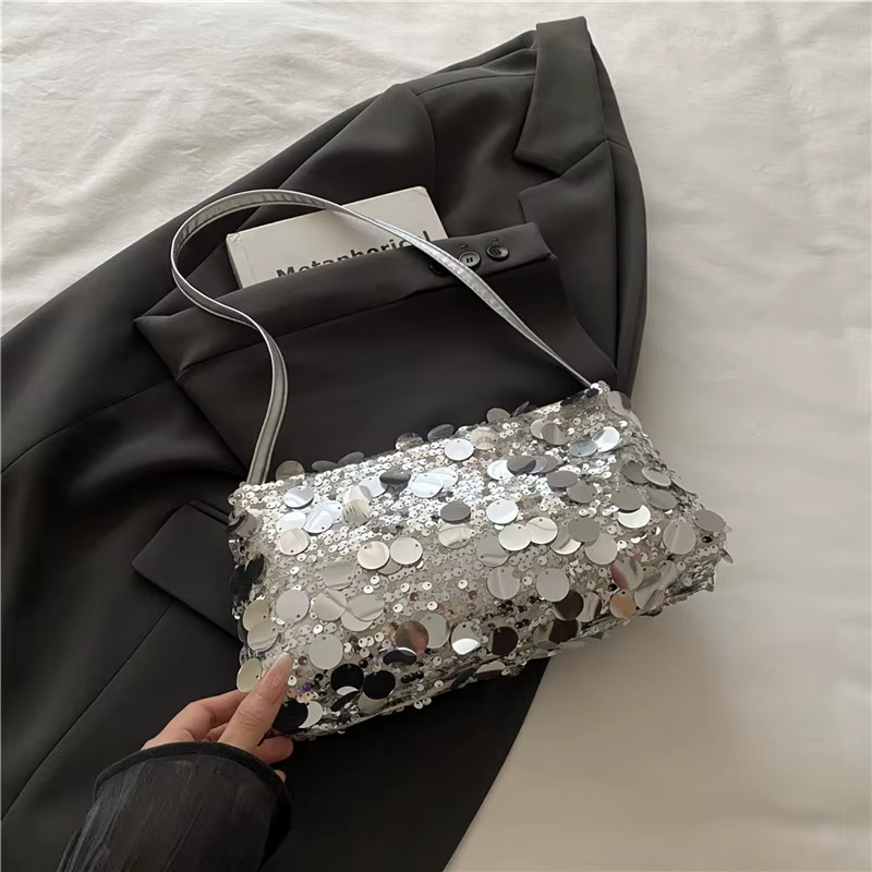 Sacs à bandoulière de soirée à paillettes pour femmes