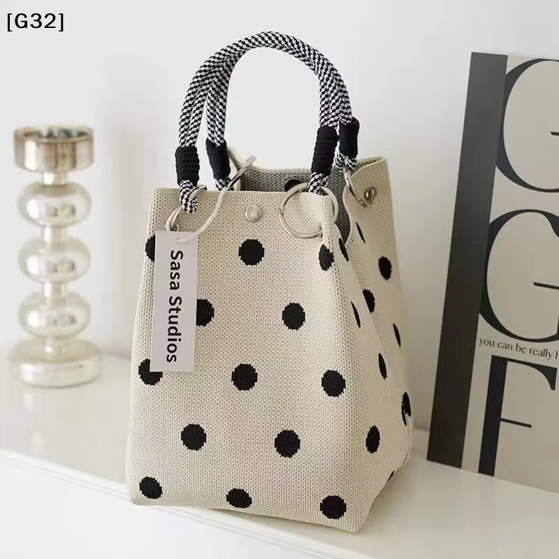 Nouveau Sac à Main Tricoté Polyvalent et Adorable 2026 avec Fermeture Magnétique 3D