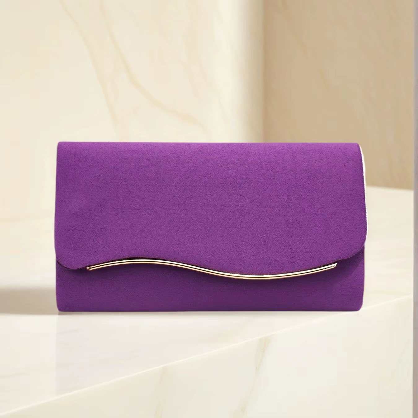 Sacs de soirée en velours de couleur rose pour femmes