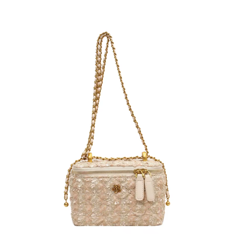 Sac à bandoulière en velours pour femme