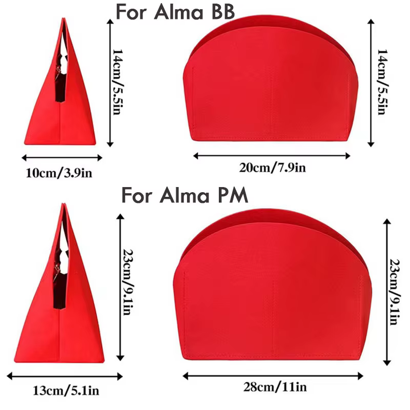Pour Alma insérer sac organisateur maquillage petit sac à main