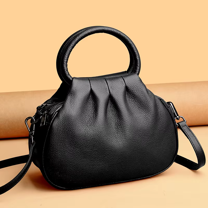 Sac à main en cuir véritable pour femmes