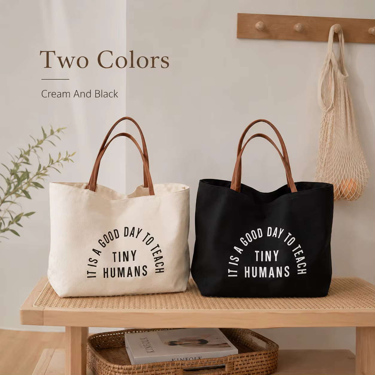 Sac fourre-tout en toile personnalisé Polarshe
