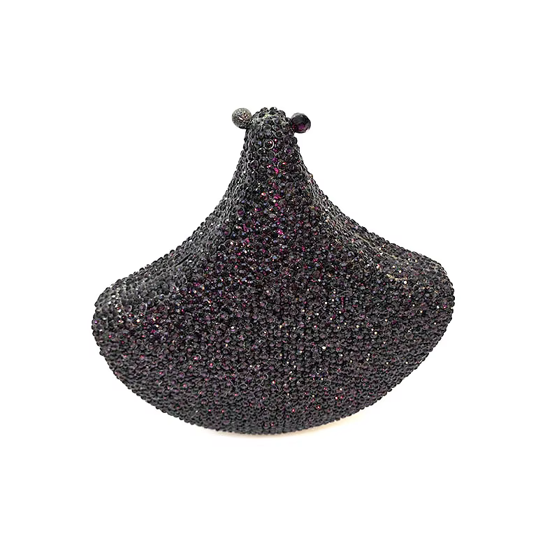 Pochette vintage en cristal, sac de soirée de luxe, sac de créateur haute couture