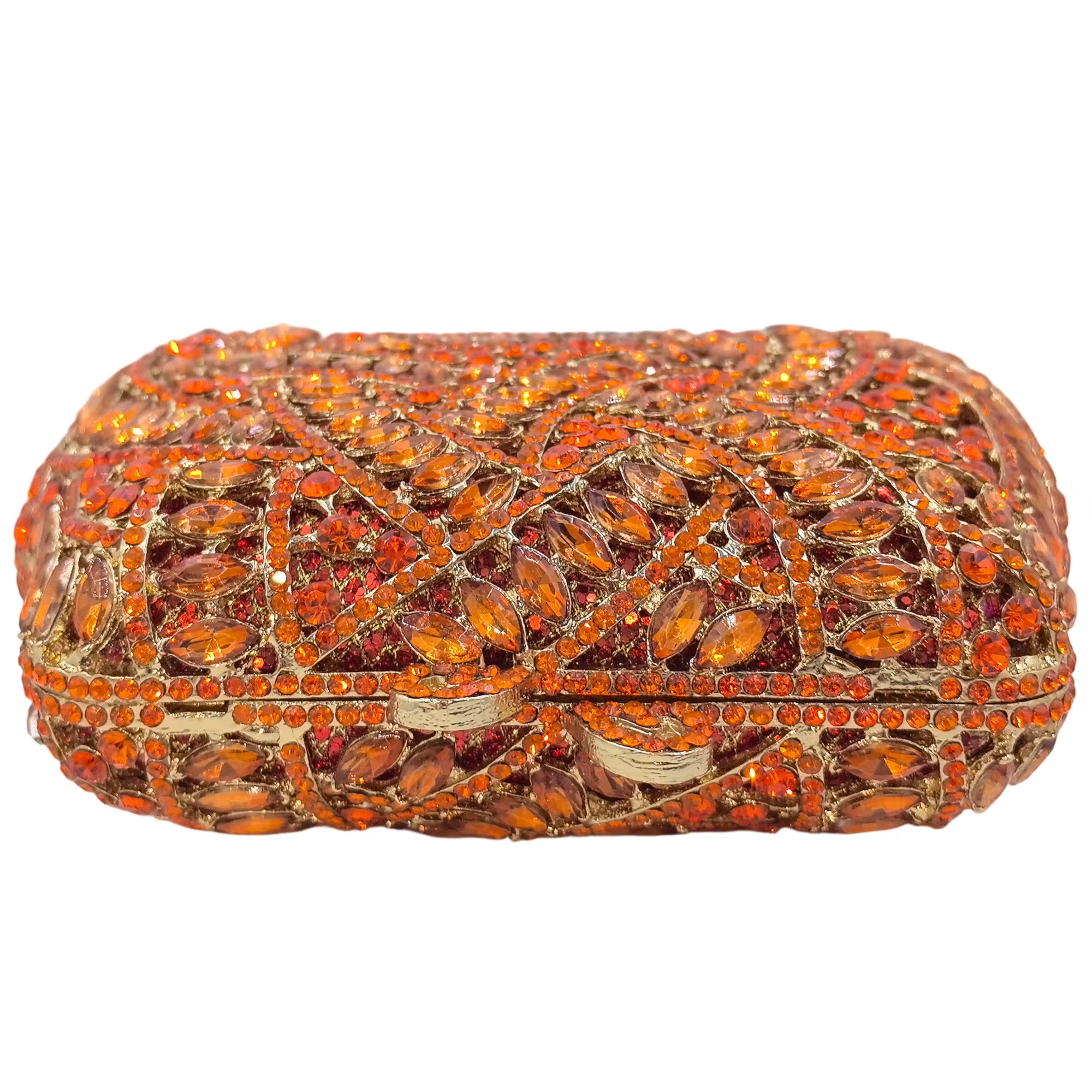 Boutique De FGG Sacs à main de soirée rayés orange pour femmes