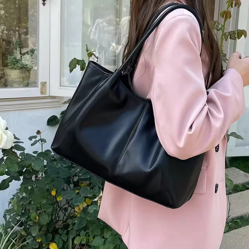 Sac à bandoulière blanc Simple en cuir PU pour femmes