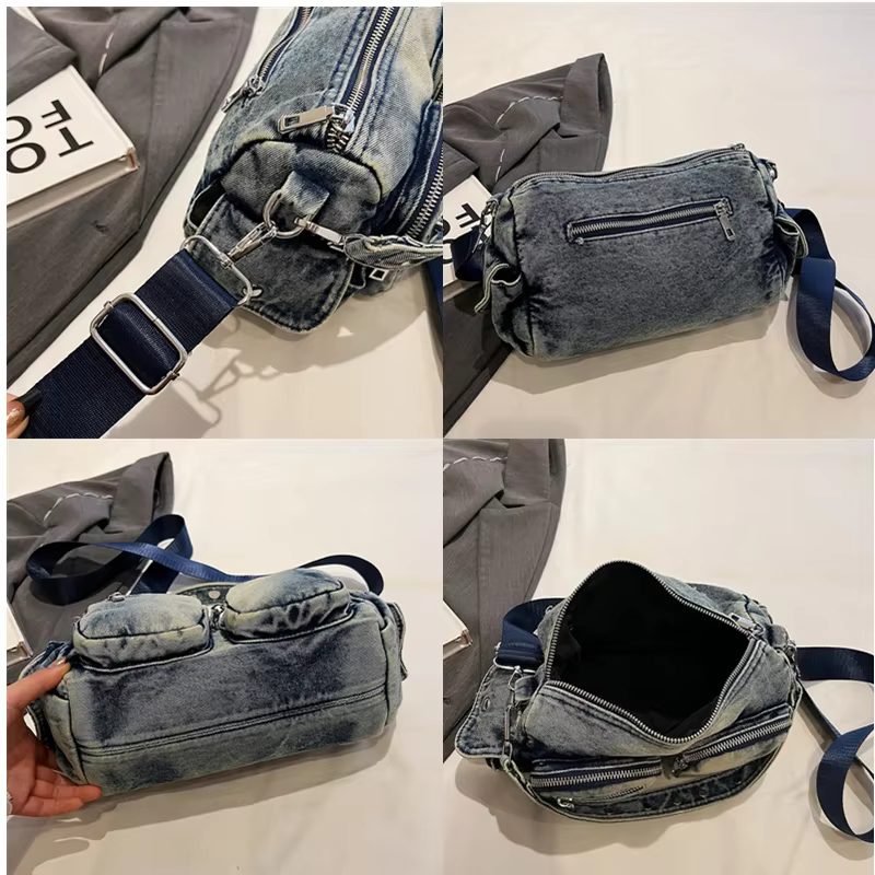 Denim Vintage bandoulière sac