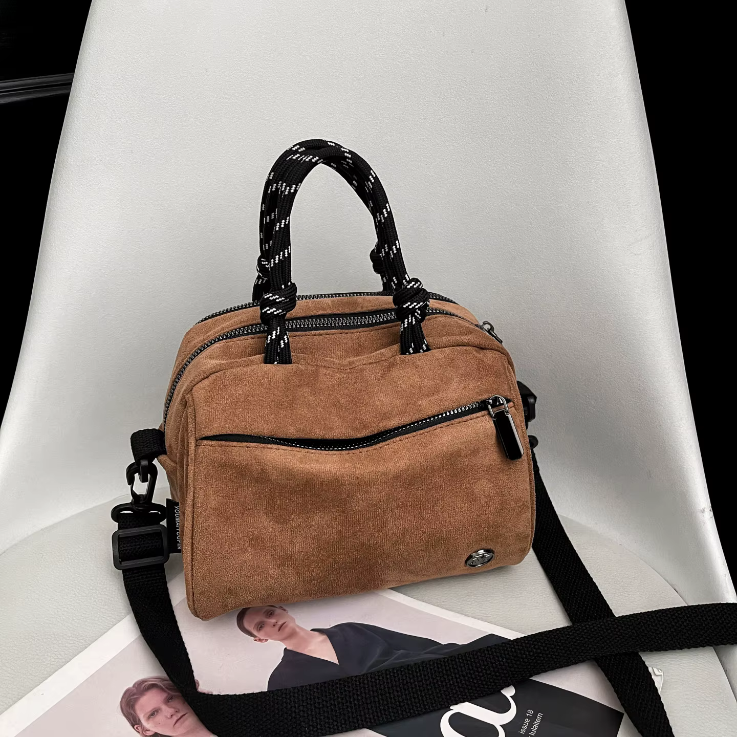 Sac fourre-tout multi-usage en daim pour femme