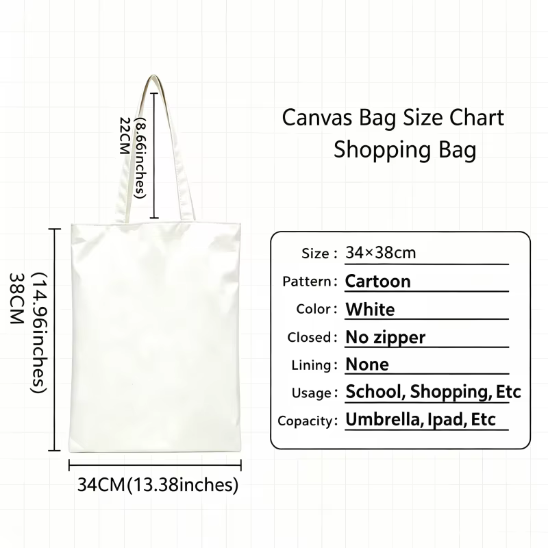 Sac fourre-tout en toile imprimé pissenlit et papillon