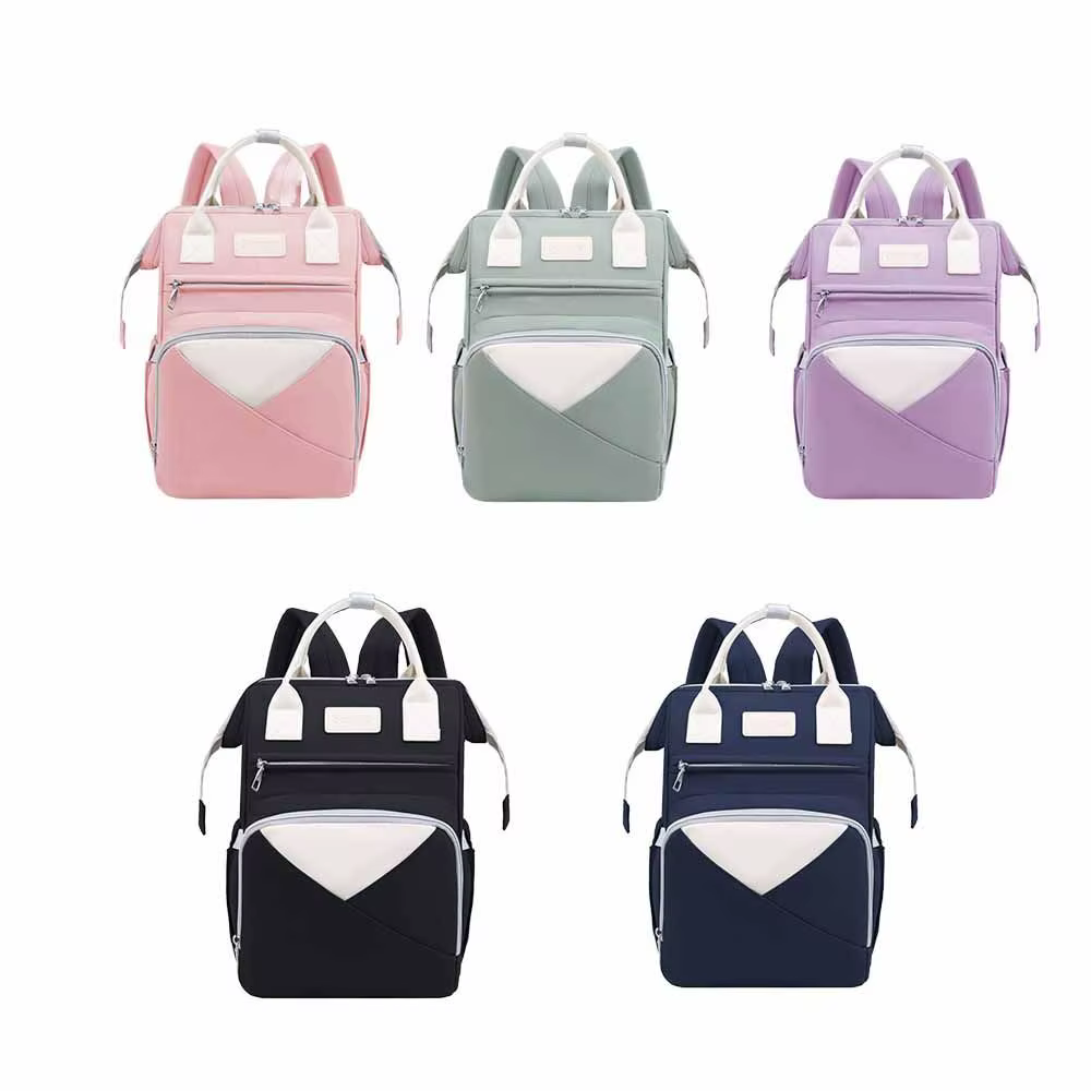 Sac de maman en Nylon multifonctionnel grande capacité sac de voyage de maternité poches isolées sac à couches