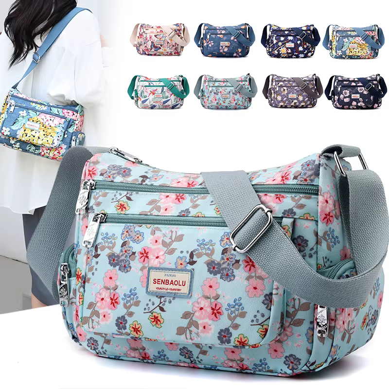 Sac messager multi-poches pour femmes