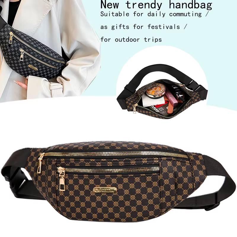 Sac de taille à motifs multicolores pour femmes