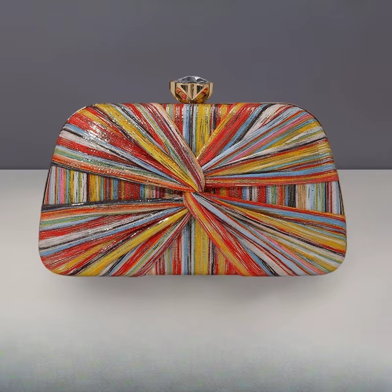 Sac messager plissé rétro pour dîner