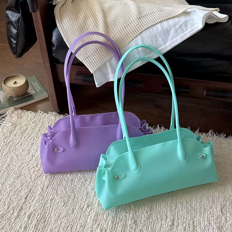 Sac à main violet 2026 – Sac transparent imperméable pour femme