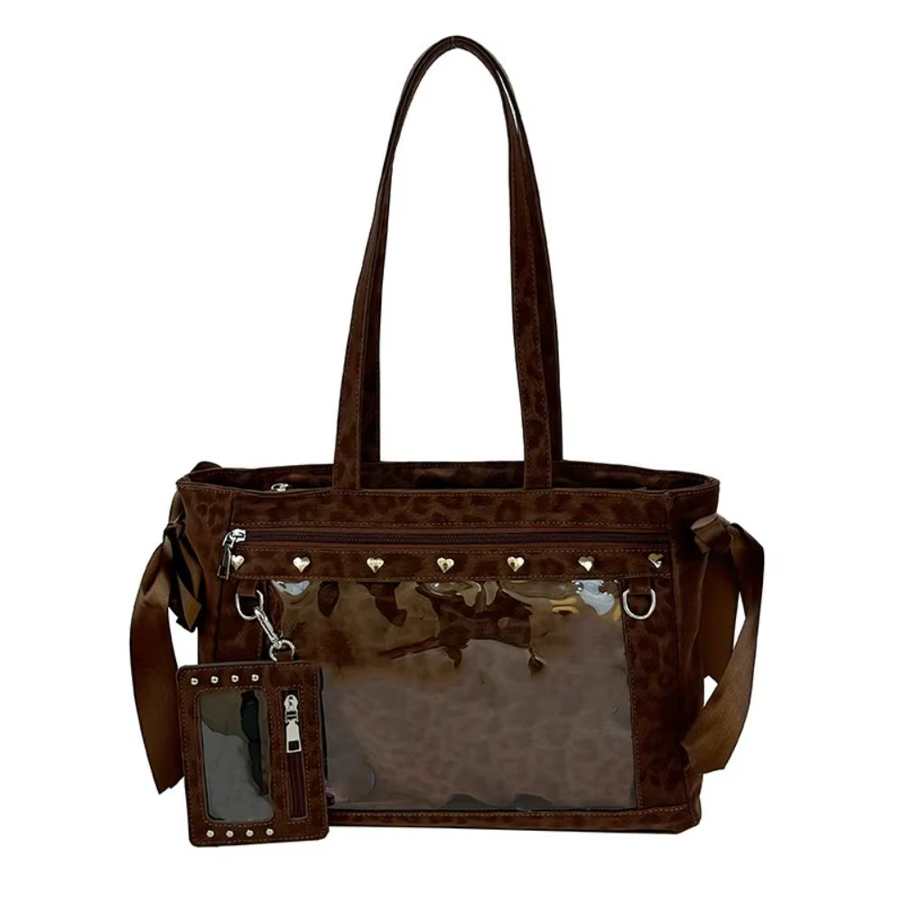 Sac à main Harajuku Y2K Ulzzang Ita Bag avec nœuds et rivets