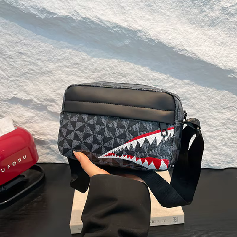 Sac à bandoulière créatif bouche de requin
