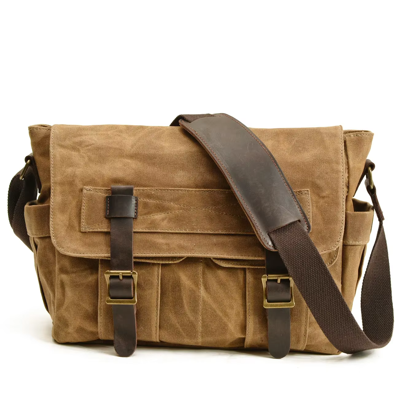 Sac Latéral de Moto Vintage en Toile Batik, Sacoche d'Extérieur pour Vélo