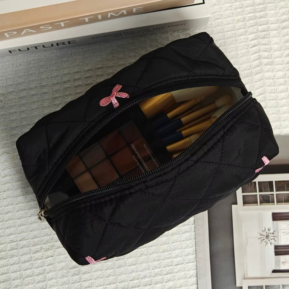Trousse de maquillage Portable noire